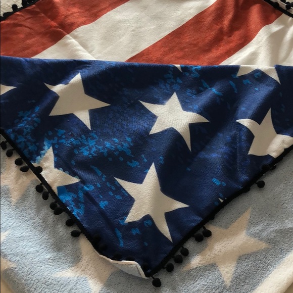 Beach towel Blanket American Flag print - Picture 8 of 9